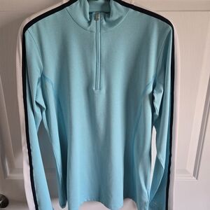 Bogner Aqua Blue Quarter-Zip Sweatshirt